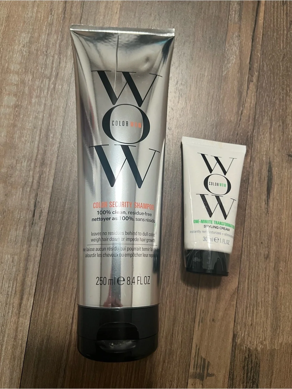 NEW Color Wow shampoo and styling cream